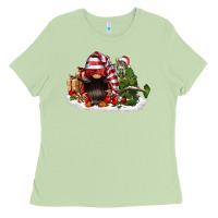 Matcha christmas gnome and tree Ladies Tee - FaDigitalArtStudio