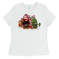 White christmas gnome and tree Ladies Tee - FaDigitalArtStudio