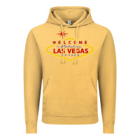 Vintage Mustard Welcome to Fabulous Las Vegas Nevada Vintage Hoodie - artisFamous