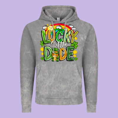 Lucky Little Dude Vintage Hoodie Designed By Cowhidedigitalart