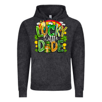 Vintage Black Lucky Little Dude Vintage Hoodie - CowhideDigitalArt