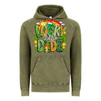 Vintage Olive Lucky Little Dude Vintage Hoodie - CowhideDigitalArt
