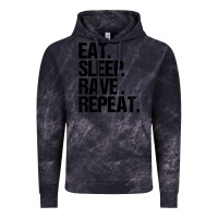 Cloud Black eat sleep rave repeat Vintage Hoodie - artisFamous