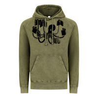 Vintage Olive Octopus Vintage Hoodie - artisFamous