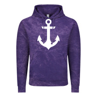 Cloud Purple preppy nautical anchor Vintage Hoodie - artisFamous