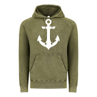 Vintage Olive preppy nautical anchor Vintage Hoodie - artisFamous