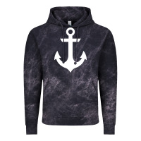 Cloud Black preppy nautical anchor Vintage Hoodie - artisFamous