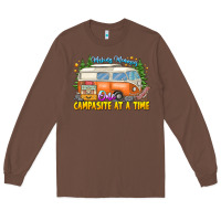 Chestnut Making Memories Campsites Time Long Sleeve Tee - CowhideDigitalArt