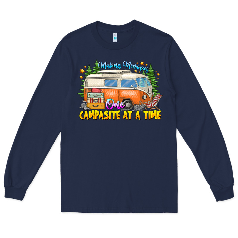 Making Memories Campsites Time Long Sleeve Tee by CowhideDigitalArt | Teevron