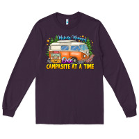 Plum Making Memories Campsites Time Long Sleeve Tee - CowhideDigitalArt