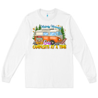 White Making Memories Campsites Time Long Sleeve Tee - CowhideDigitalArt