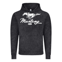 Vintage Black mustang pony script Vintage Hoodie - artisFamous