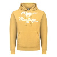 Vintage Mustard mustang pony script Vintage Hoodie - artisFamous
