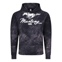 Cloud Black mustang pony script Vintage Hoodie - artisFamous