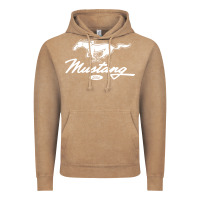 Vintage Coffee mustang pony script Vintage Hoodie - artisFamous