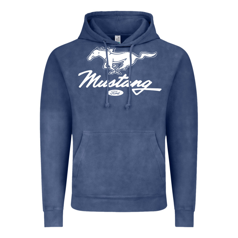 Mustang Pony Script Vintage Hoodie by artisFamous | Teevron