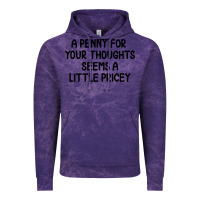 Cloud Purple funny, penny for your thoughts Vintage Hoodie - artisFamous