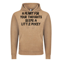 Vintage Coffee funny, penny for your thoughts Vintage Hoodie - artisFamous