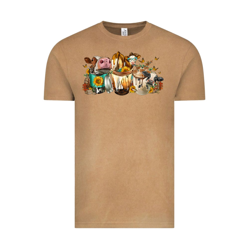 Cows And Coffee Vintage Tee by FaDigitalArtStudio | Teevron