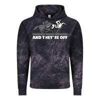 Cloud Black horse racing Vintage Hoodie - artisFamous