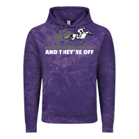 Cloud Purple horse racing Vintage Hoodie - artisFamous