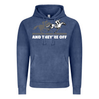 Vintage Denim horse racing Vintage Hoodie - artisFamous