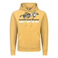 Vintage Mustard horse racing Vintage Hoodie - artisFamous