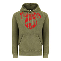 Vintage Olive Thunders Cats Vintage Hoodie - artisFamous