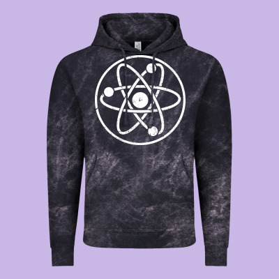 Atomic Atom Symbol Vintage Hoodie Designed By Artisfamous