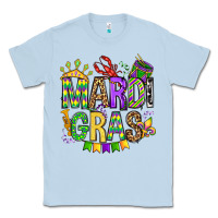 Dusty Blue mardi gras olivia Classic Tee - OliviaCreatesArt