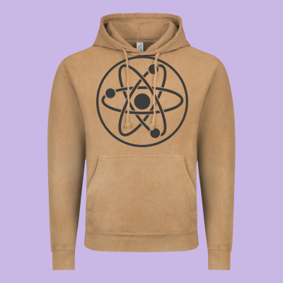 Atomic Atom Symbol Vintage Hoodie Designed By Artisfamous