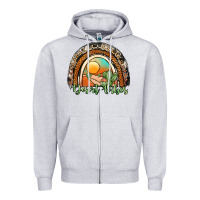 Heather Grey desert vibes rainbow Zipper Hoodie - JahusDesignShop