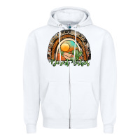 White desert vibes rainbow Zipper Hoodie - JahusDesignShop