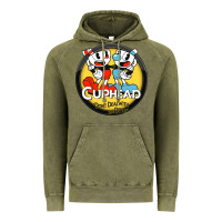 Vintage Olive Cuphead Vintage Hoodie - artisFamous