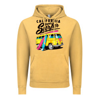 Vintage Mustard california super surf Vintage Hoodie - artisFamous