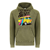 Vintage Olive california super surf Vintage Hoodie - artisFamous
