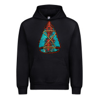 Black turquoise glitter aztec arrowhead Urban Hoodie - Jasminsmagicworld