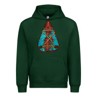 Forest Green turquoise glitter aztec arrowhead Urban Hoodie - Jasminsmagicworld