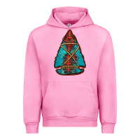 Fuchsia Pink turquoise glitter aztec arrowhead Urban Hoodie - Jasminsmagicworld