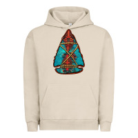 Pigment French Oak turquoise glitter aztec arrowhead Urban Hoodie - Jasminsmagicworld