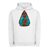 Pigment Lunar Rock turquoise glitter aztec arrowhead Urban Hoodie - Jasminsmagicworld