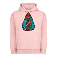 Pigment Salmon turquoise glitter aztec arrowhead Urban Hoodie - Jasminsmagicworld