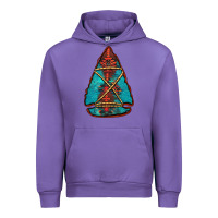 Tulip turquoise glitter aztec arrowhead Urban Hoodie - Jasminsmagicworld
