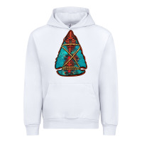 White turquoise glitter aztec arrowhead Urban Hoodie - Jasminsmagicworld
