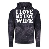 Cloud Black i love my hot wife Vintage Hoodie - artisFamous