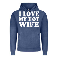 Vintage Denim i love my hot wife Vintage Hoodie - artisFamous