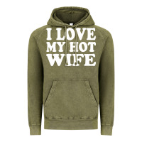 Vintage Olive i love my hot wife Vintage Hoodie - artisFamous