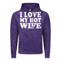 Cloud Purple i love my hot wife Vintage Hoodie - artisFamous