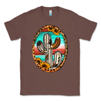 Chestnut cowhide serape and sunflower cactus Classic Tee - Jasminsmagicworld