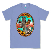 Colony Blue cowhide serape and sunflower cactus Classic Tee - Jasminsmagicworld